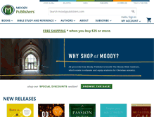 Tablet Screenshot of moodypublishers.com